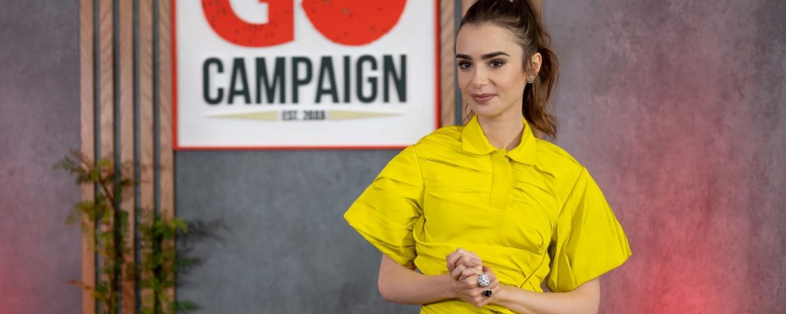 Lily Collins is seen at the 15th annual Go Gala.